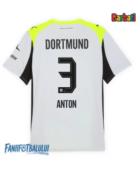 Borussia Dortmund Waldemar Anton #3 Tricou Fotbal Replică 2025-26 Barbati Deplasare